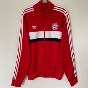 Vintage Adidas FC Bayern Munich Full Zip Track Jacket Mens Large